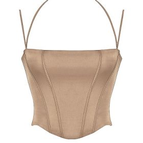 Chantelle Latte Satin Corset - Image 2