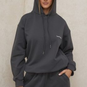 Halo Charcoal Oversized Hoodie - Image 11