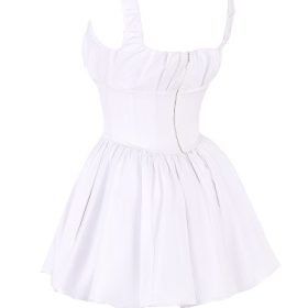 Le Puff White Cotton Tulle Mini Dress - Image 3