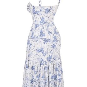 Elia Blue Print Midi Sundress - Image 3