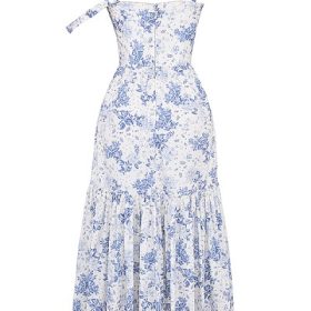 Elia Blue Print Midi Sundress - Image 4