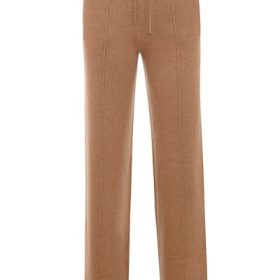 Yalina Camel Cashmere Blend Trousers - Image 2