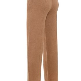 Yalina Camel Cashmere Blend Trousers - Image 3