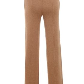 Yalina Camel Cashmere Blend Trousers - Image 4