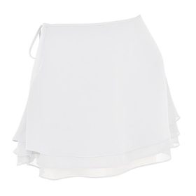Clarice White Floaty Layered Mini Skirt - Image 3