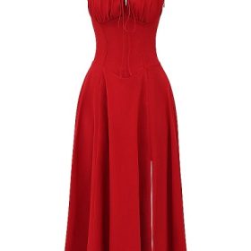 Carmen Red Rose Bustier Sundress - Image 2