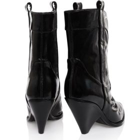 Terra Black Low Calf Cowboy Boot - Image 4