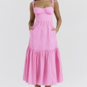 Elia French Pink Midi Sundress - Image 8