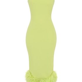 Alessia Lime Midi Dress - Image 2