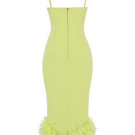 Alessia Lime Midi Dress - Image 4