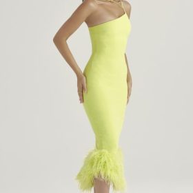 Alessia Lime Midi Dress - Image 15