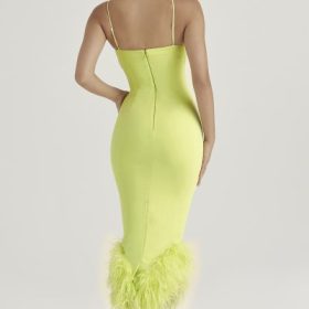 Alessia Lime Midi Dress - Image 17