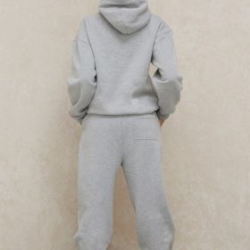Sky Grey Fleece Back Jogging Trousers - Image 12