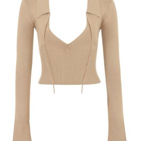 Marianne Camel Knit Top - Image 2