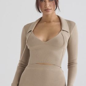 Marianne Camel Knit Top - Image 5
