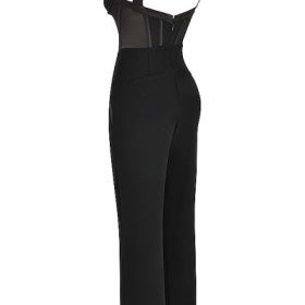 Mylene Black Corset Jumpsuit - Image 3