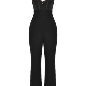 Mylene Black Corset Jumpsuit - Image 4