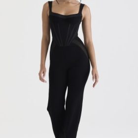 Mylene Black Corset Jumpsuit - Image 5