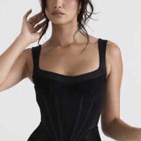 Mylene Black Corset Jumpsuit - Image 11