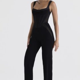 Mylene Black Corset Jumpsuit - Image 12