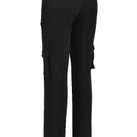Breanna Black Lace Up Cargo Trousers - Image 3
