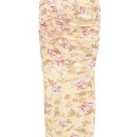 Cassidy Honeyflower Print Fluted Hem Maxi Skirt - Image 3