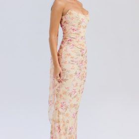 Cassidy Honeyflower Print Fluted Hem Maxi Skirt - Image 7