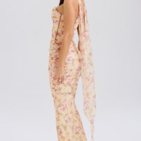 Cassidy Honeyflower Print Fluted Hem Maxi Skirt - Image 8