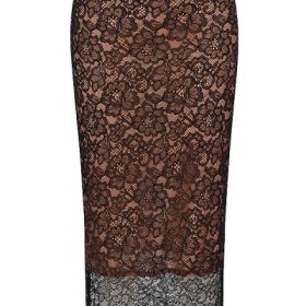 Yolanda Black Lace Midi Skirt - Image 2